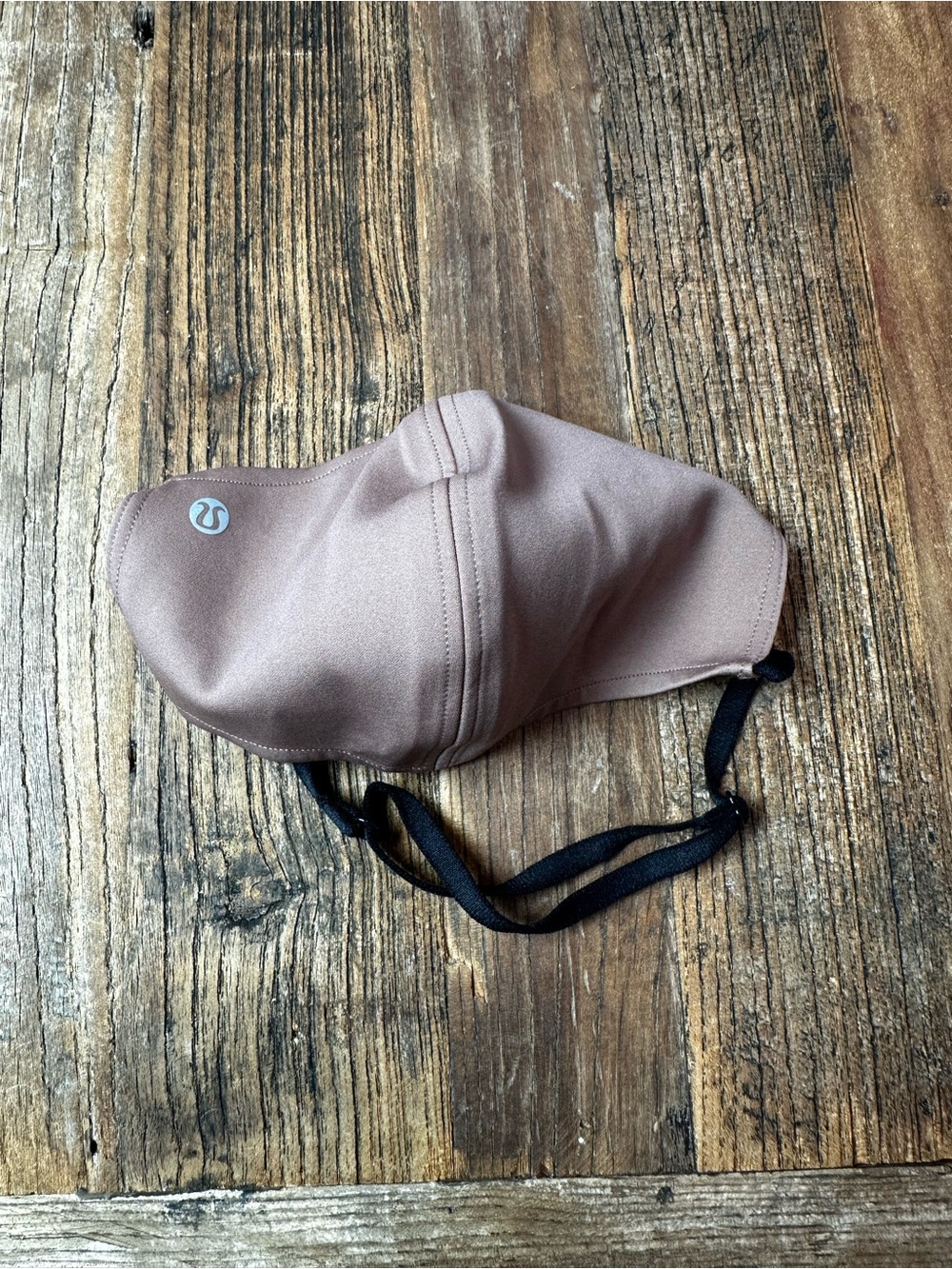 lululemon athletica Taupe Face Mask with Black Straps